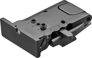 LPA 3-Positionen TRT Target Rear Sight, f. BOMAR BMCS Dovetail Cut (schwarz)